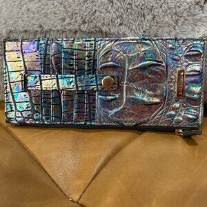 EEUC Brahmin Mother of Pearl Credit Card Wallet